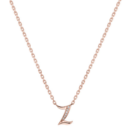 Náhrdelník s diamantmi Curly Diamonds Z