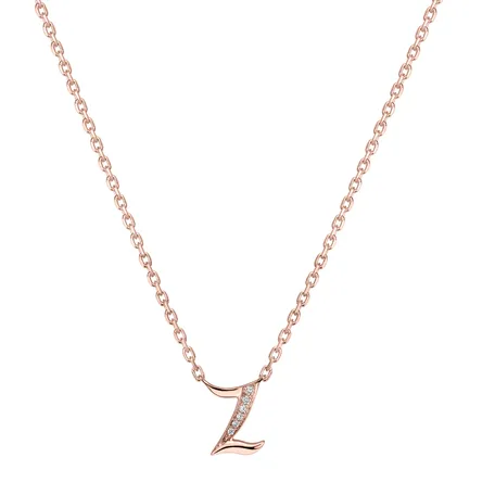 Náhrdelník s diamantmi Curly Diamonds Z