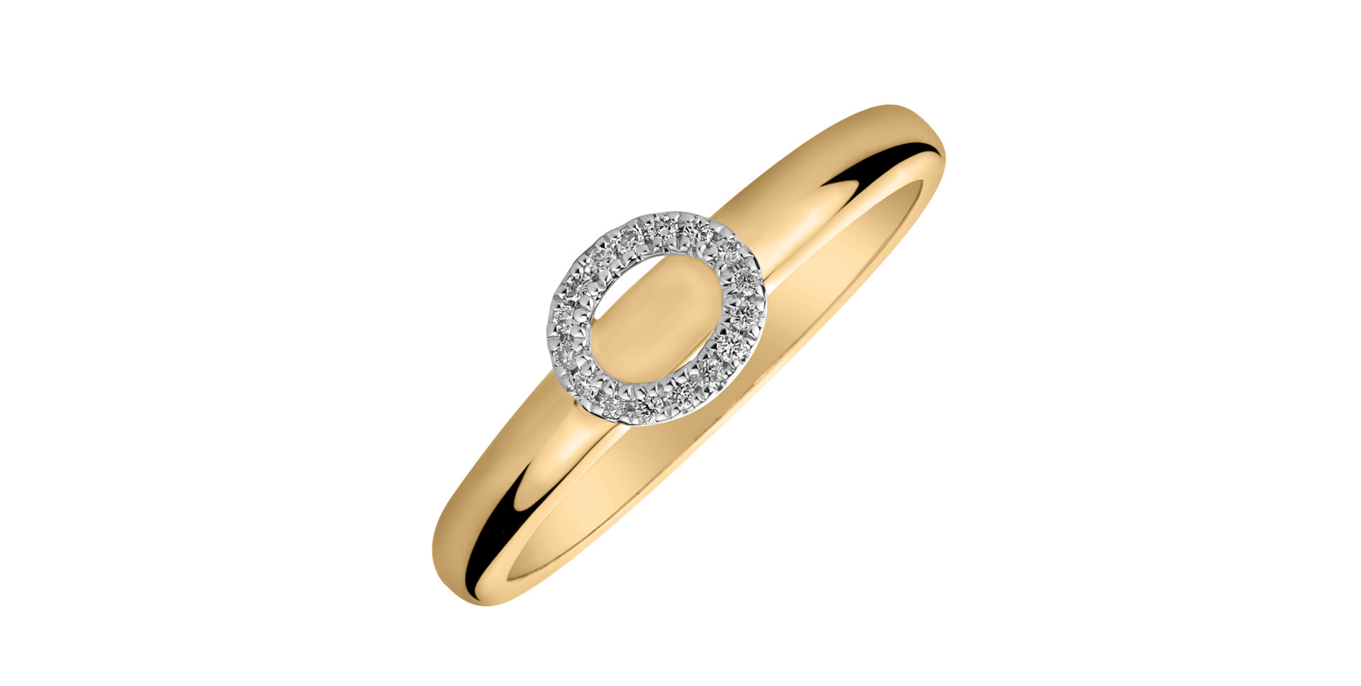 Prsteň s diamantmi Simply Circle