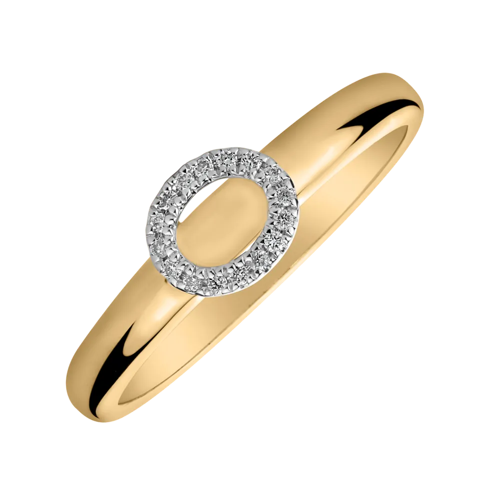 Prsteň s diamantmi Simply Circle