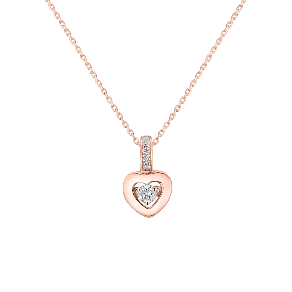 Přívěsok s diamantmi Petite Heart