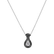 Prívesok s čiernymi a bielymi diamantmi Glittering Drop2