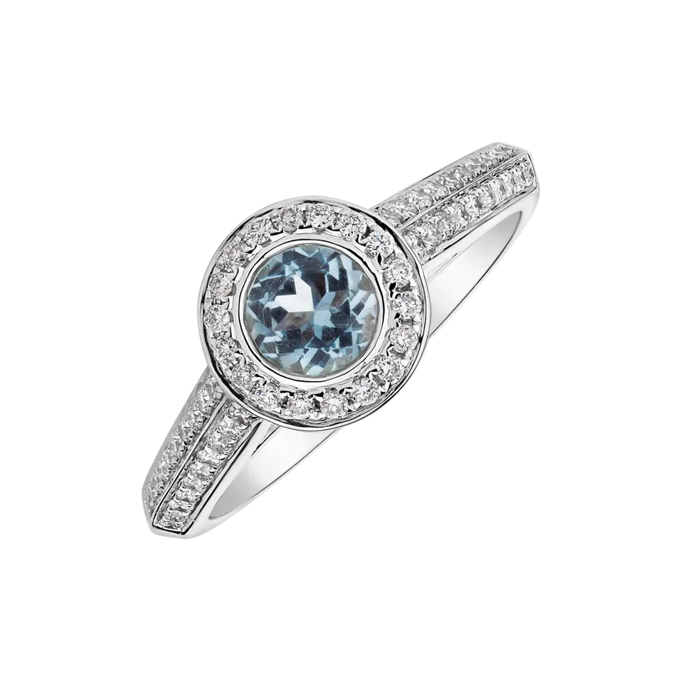Prsteň s topásom a diamantmi Luxury Experience