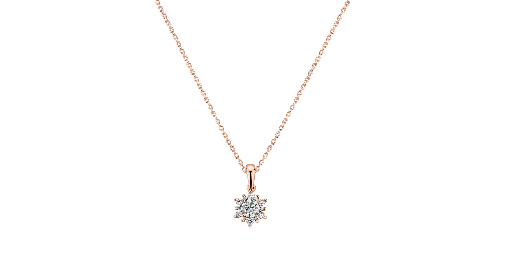 Přívěsok s diamantmi Snow Star