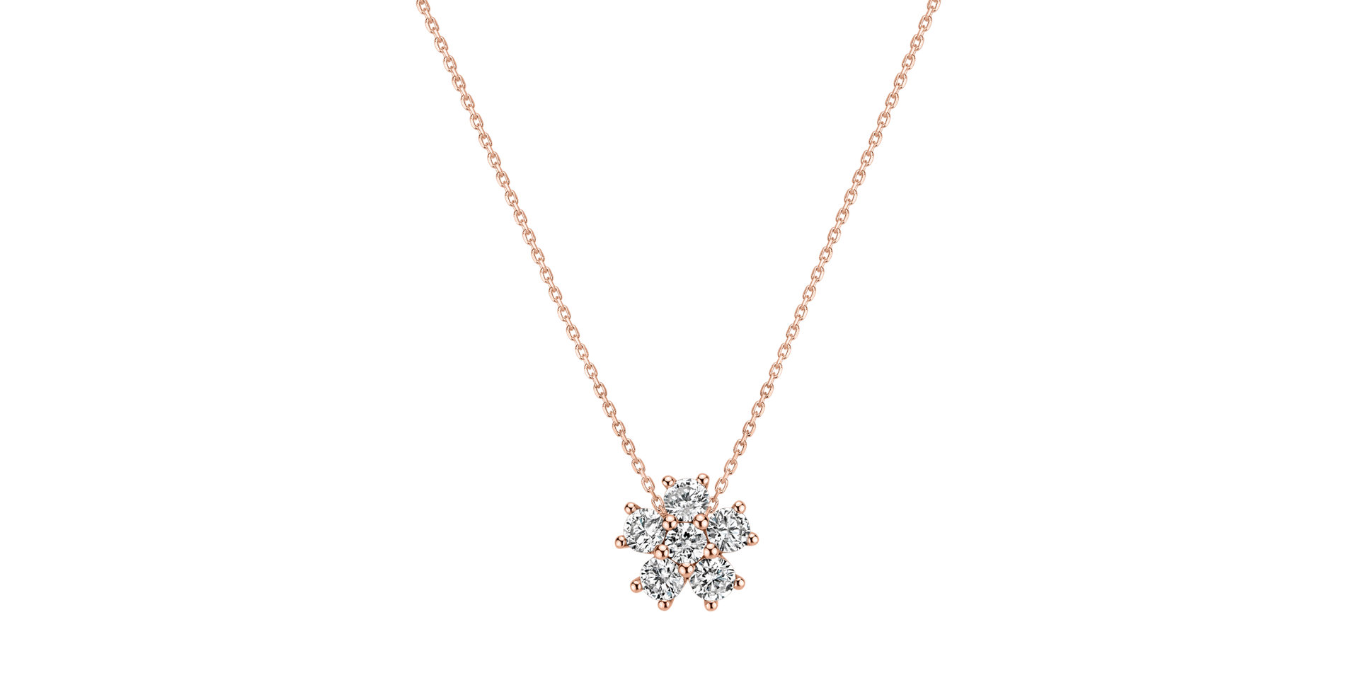 Náhrdelník s diamantmi Sparkling Starlet