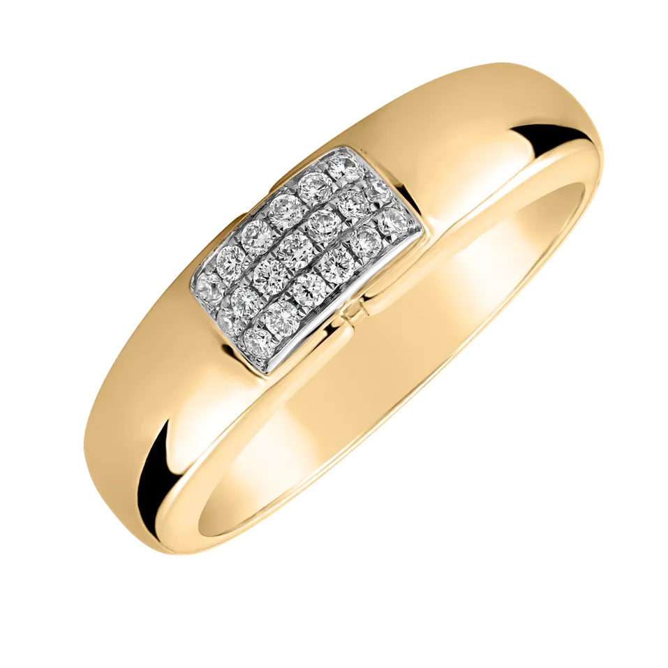 Prsteň s diamantmi Princess Touch