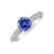 Prsteň s tanzanitom a diamantmi Fadien2