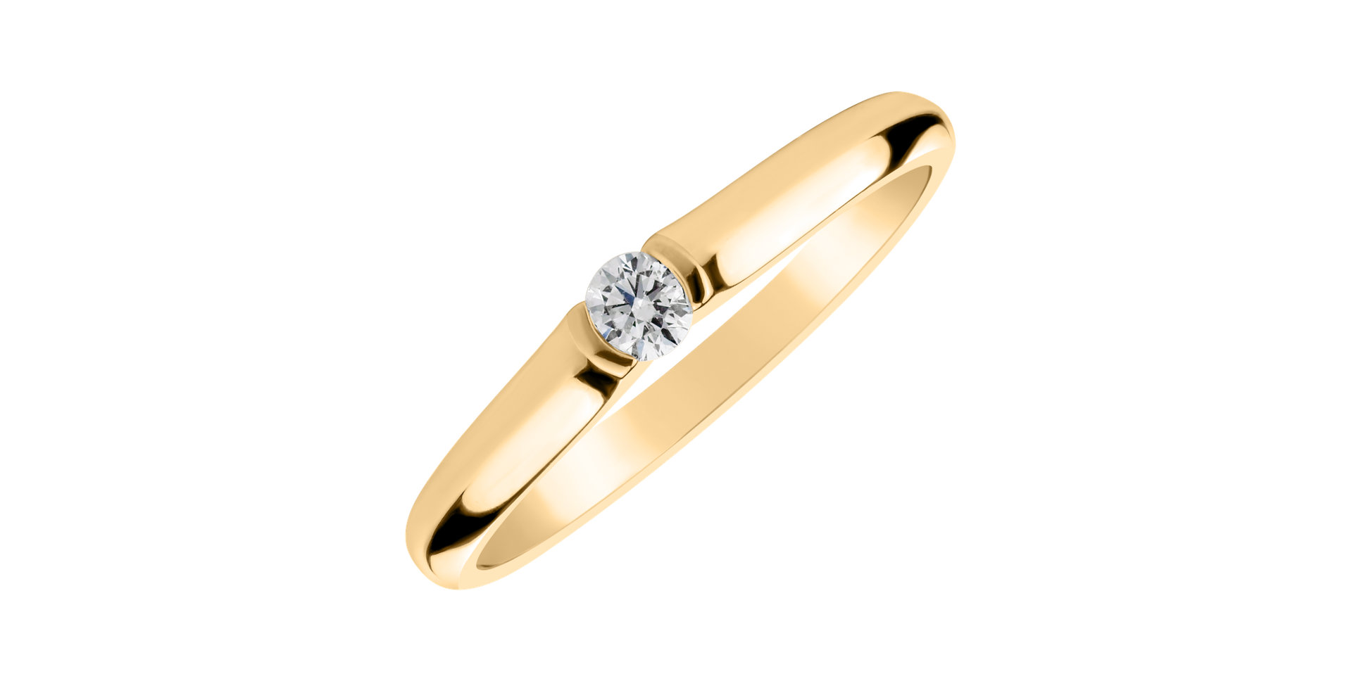 Prsteň s diamantom Brilliant Love