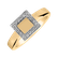 Prsteň s diamantmi Sun Space2