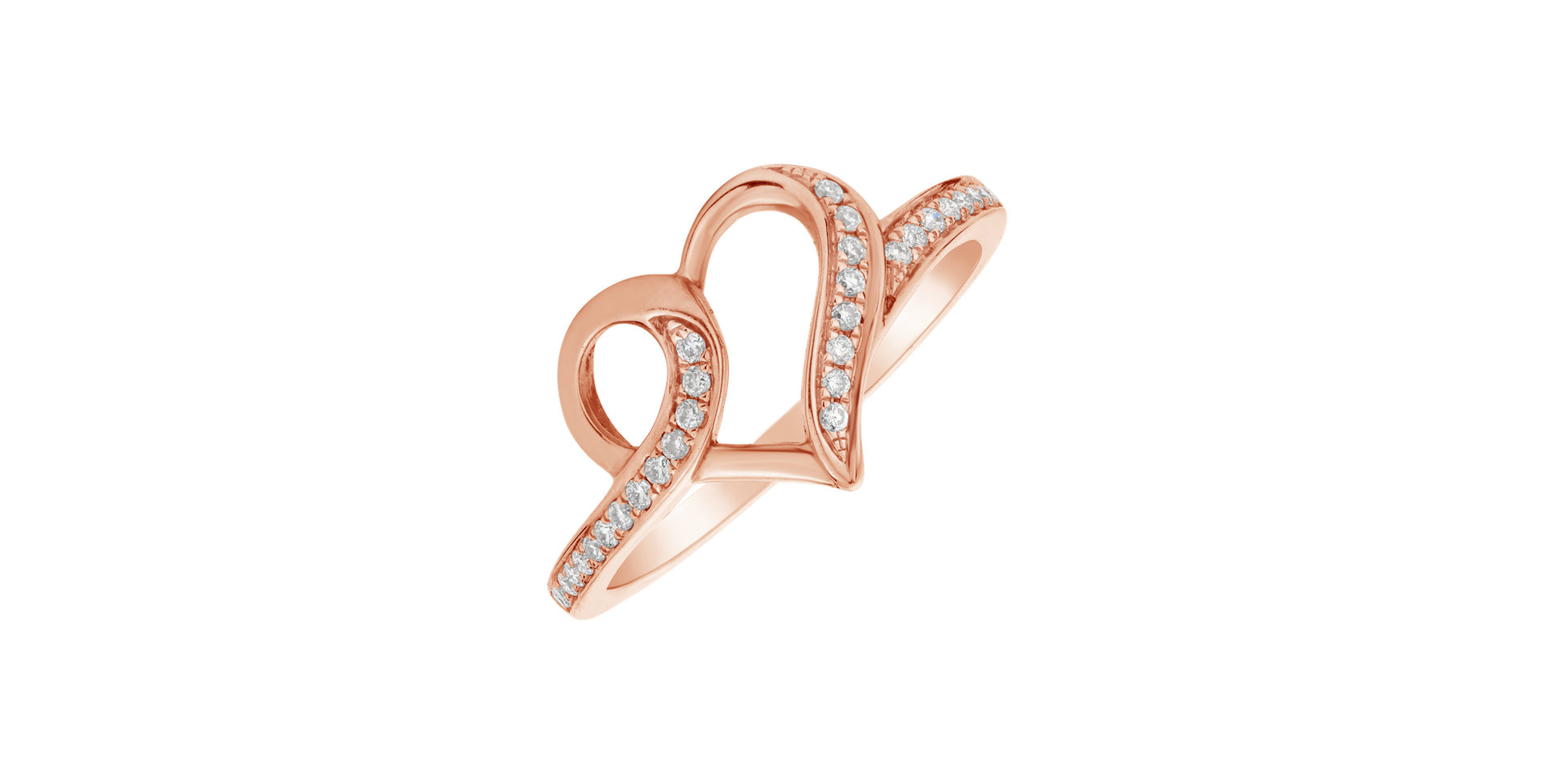 Prsteň s diamantmi Tangled Love