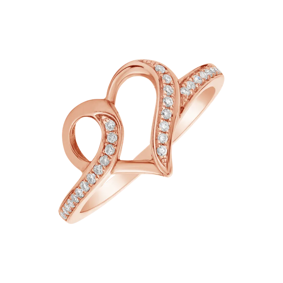 Prsteň s diamantmi Tangled Love