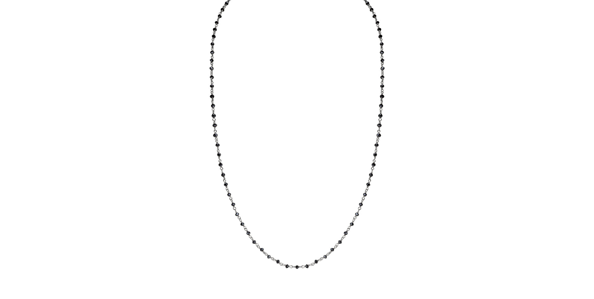 Náhrdelník s čiernymi diamantmi Dark Melody