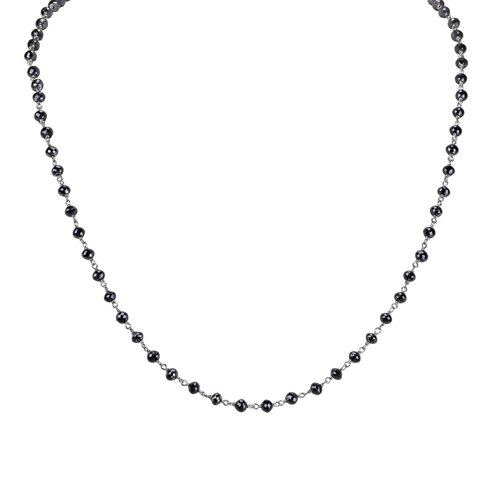 Náhrdelník s čiernymi diamantmi Dark Melody
