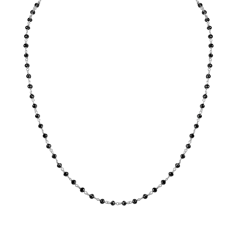 Náhrdelník s čiernymi diamantmi Dark Melody
