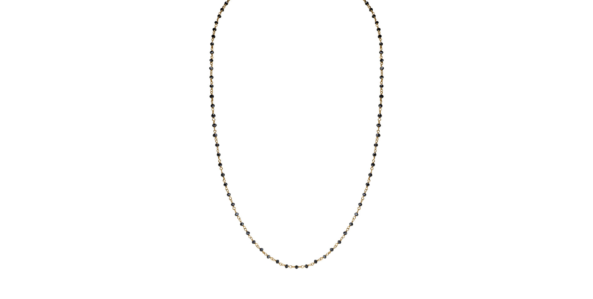 Náhrdelník s čiernymi diamantmi Dark Melody