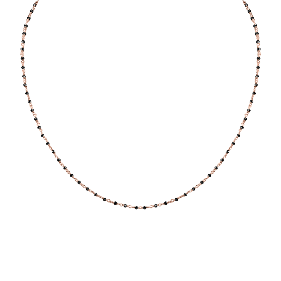 Náhrdelník s čiernymi diamantmi Dark Melody
