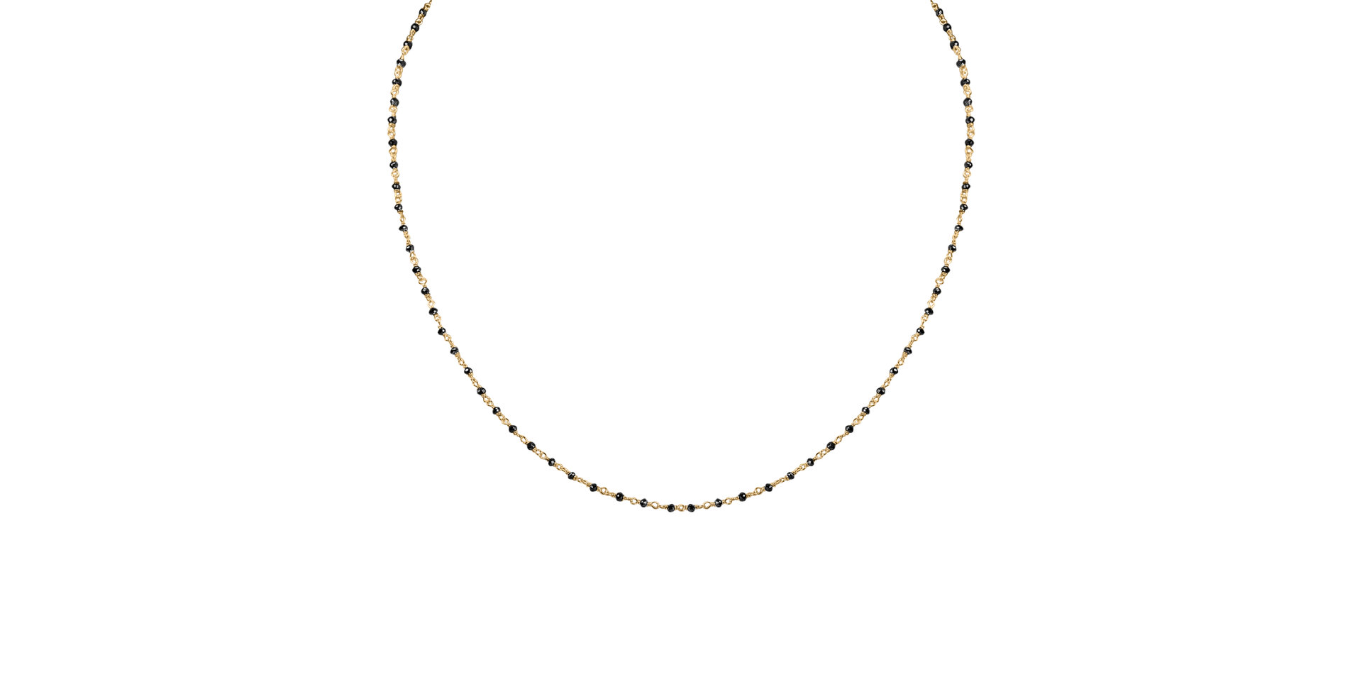 Náhrdelník s čiernymi diamantmi Dark Melody