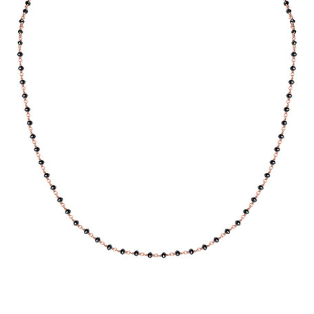 Náhrdelník s čiernymi diamantmi Dark Melody