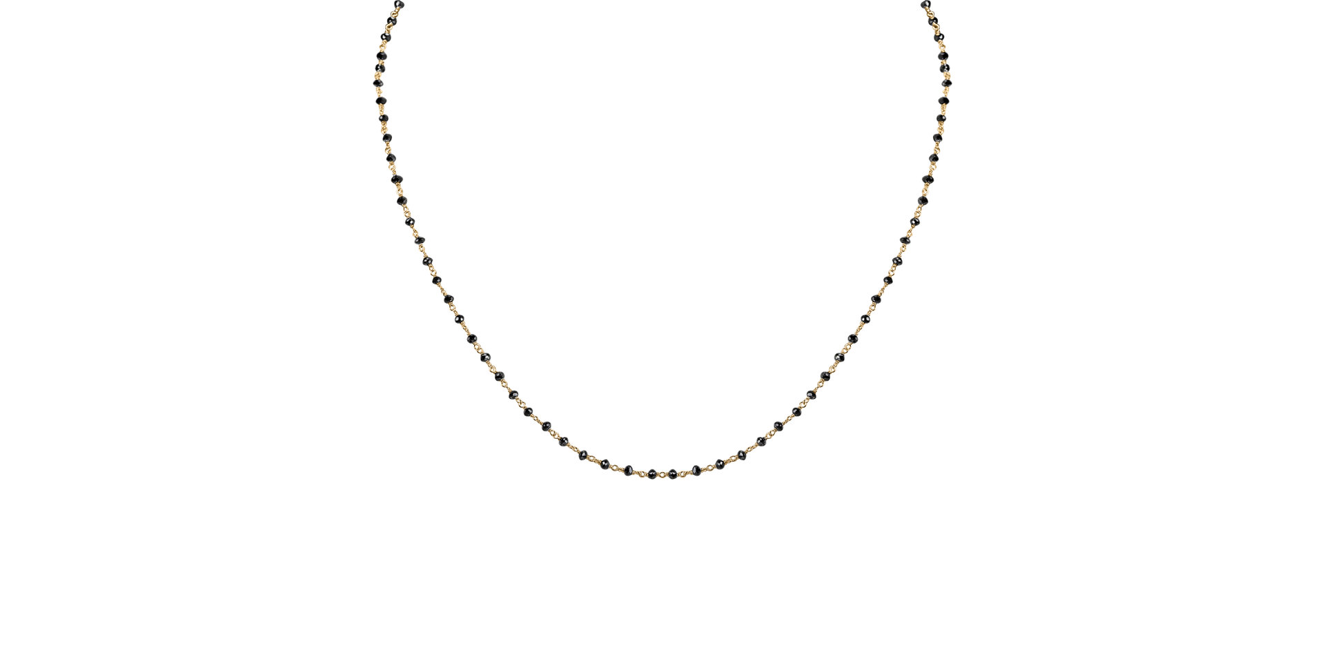 Náhrdelník s čiernymi diamantmi Dark Melody
