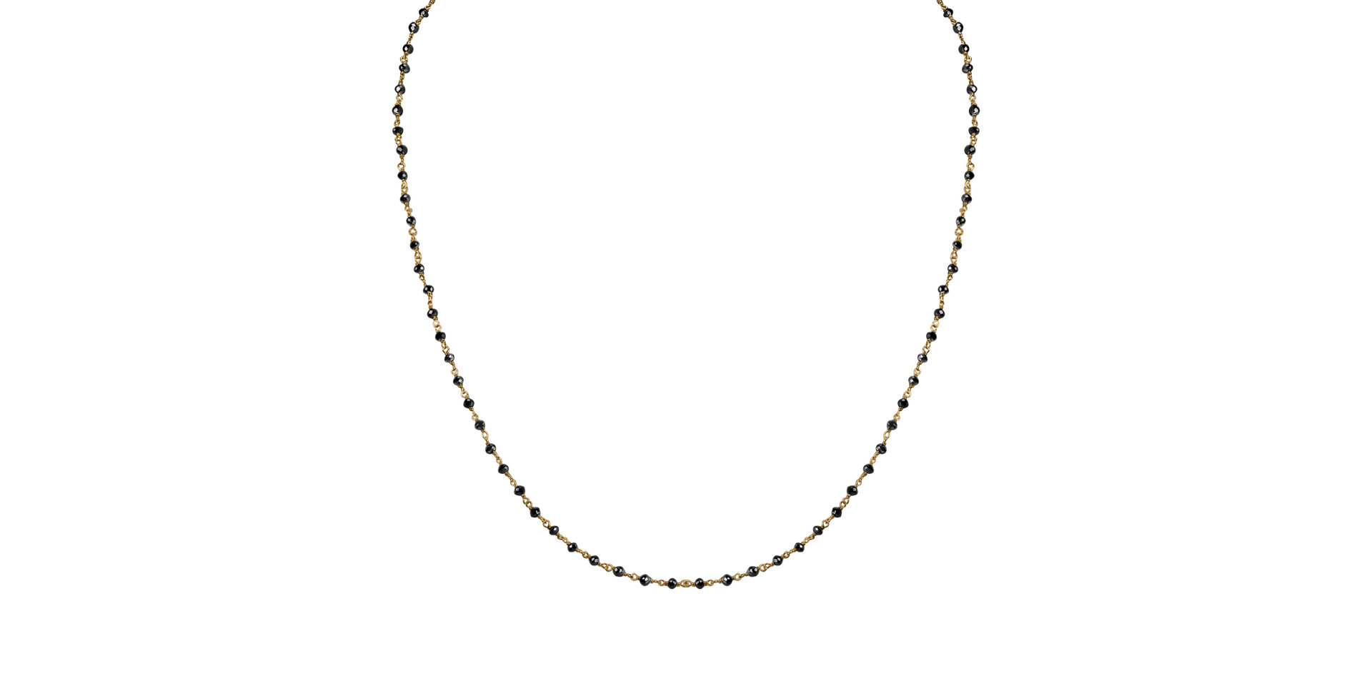 Náhrdelník s čiernymi diamantmi Dark Melody