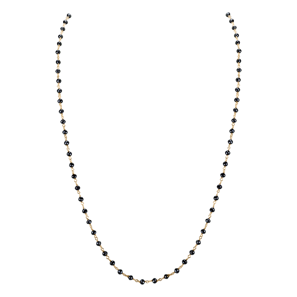 Náhrdelník s čiernymi diamantmi Dark Melody