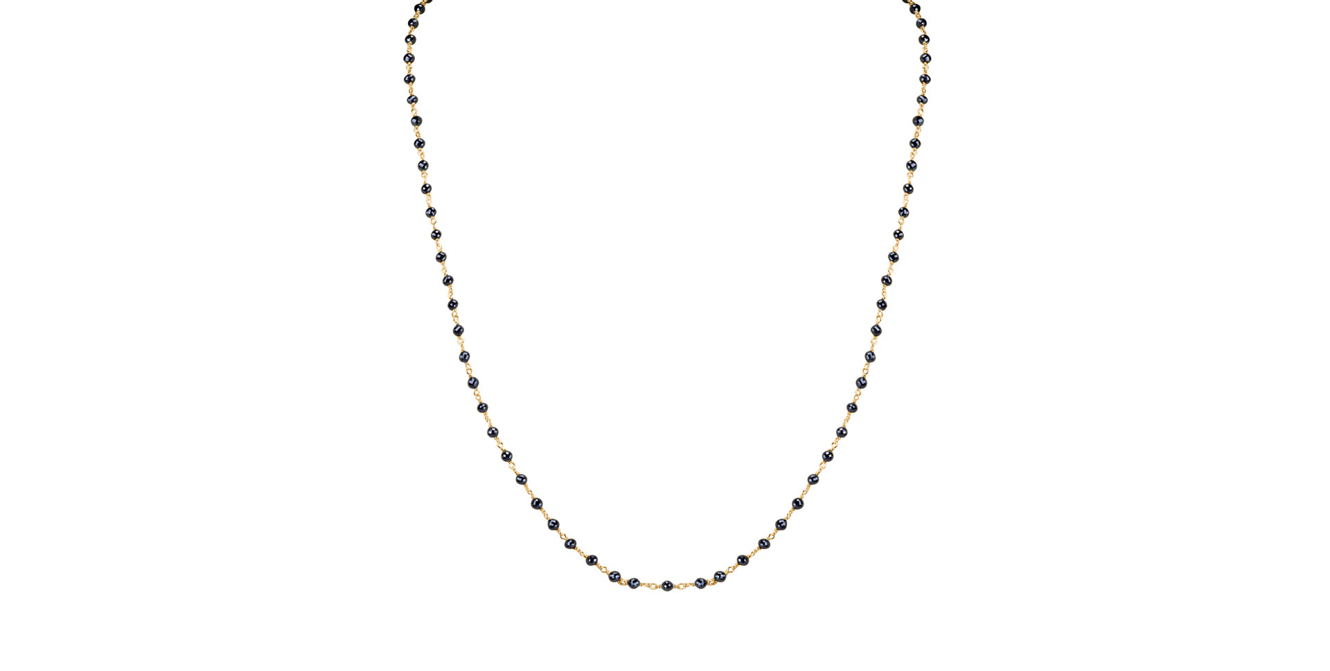 Náhrdelník s čiernymi diamantmi Dark Melody