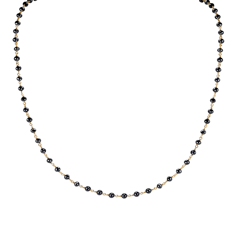 Náhrdelník s čiernymi diamantmi Dark Melody