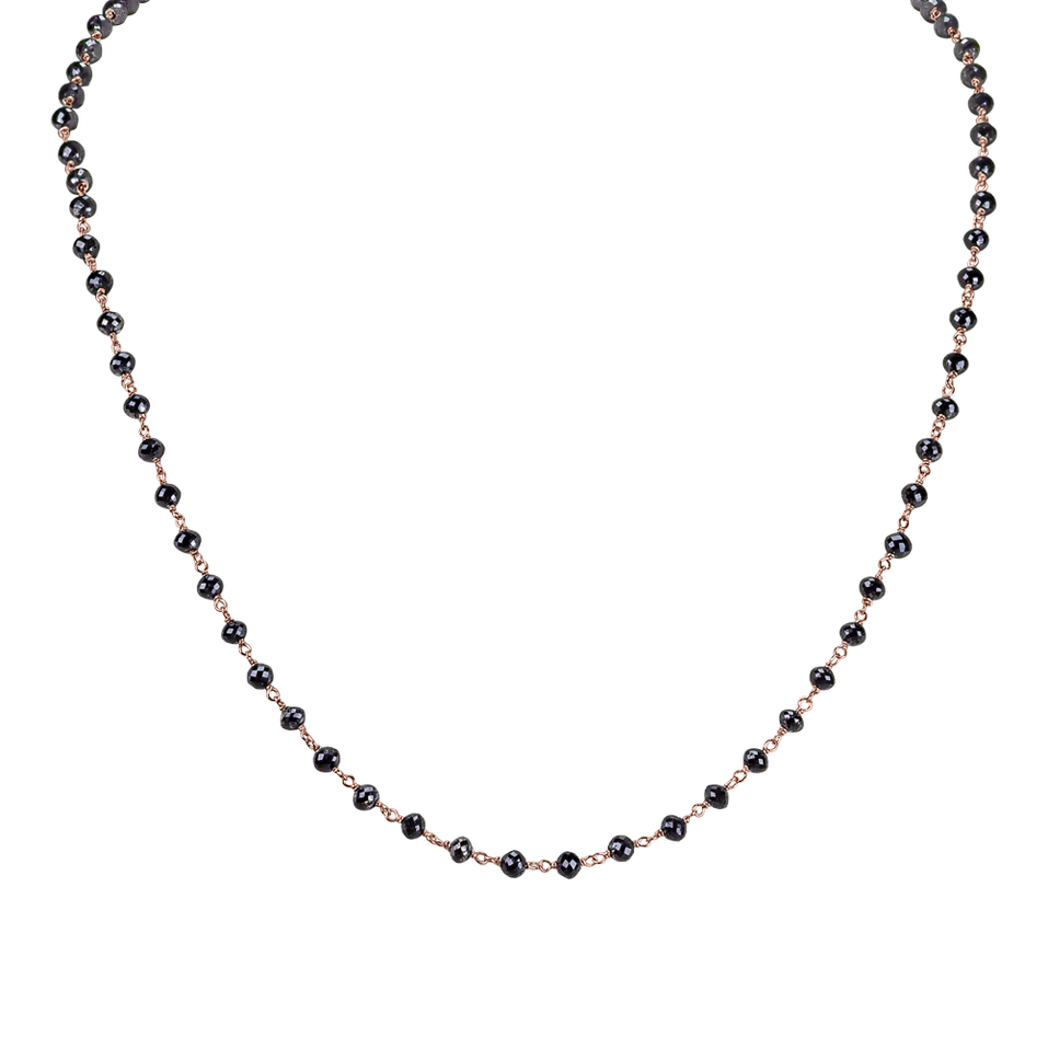 Náhrdelník s čiernymi diamantmi Dark Melody