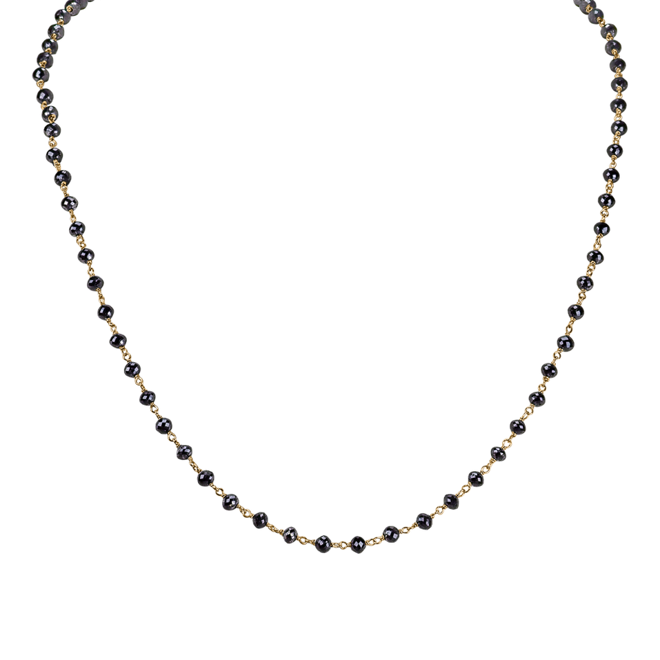 Náhrdelník s čiernymi diamantmi Dark Melody