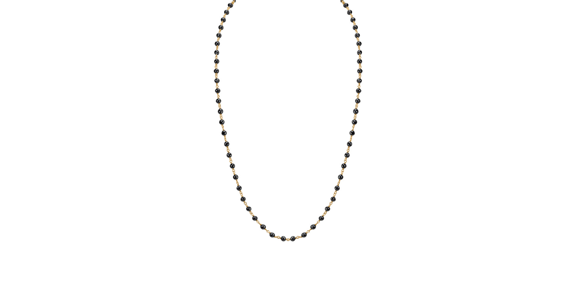 Náhrdelník s čiernymi diamantmi Dark Melody