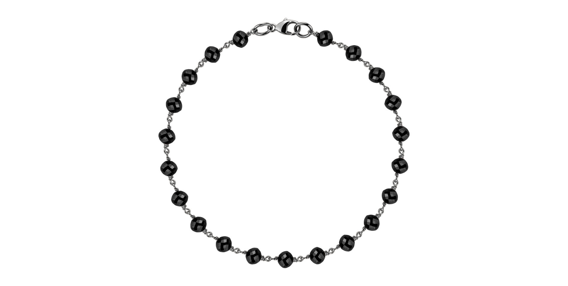 Náramok s čiernymi diamantmi Dark Melody