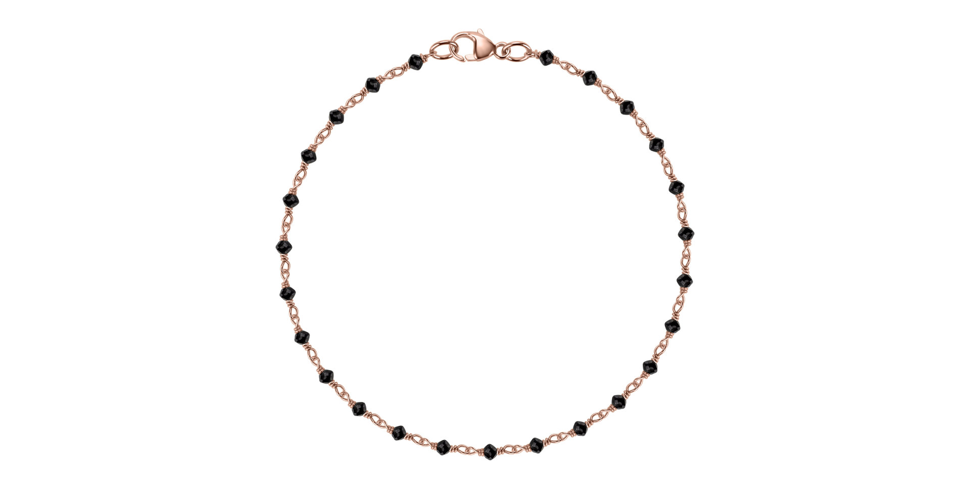 Náramok s čiernymi diamantmi Dark Melody