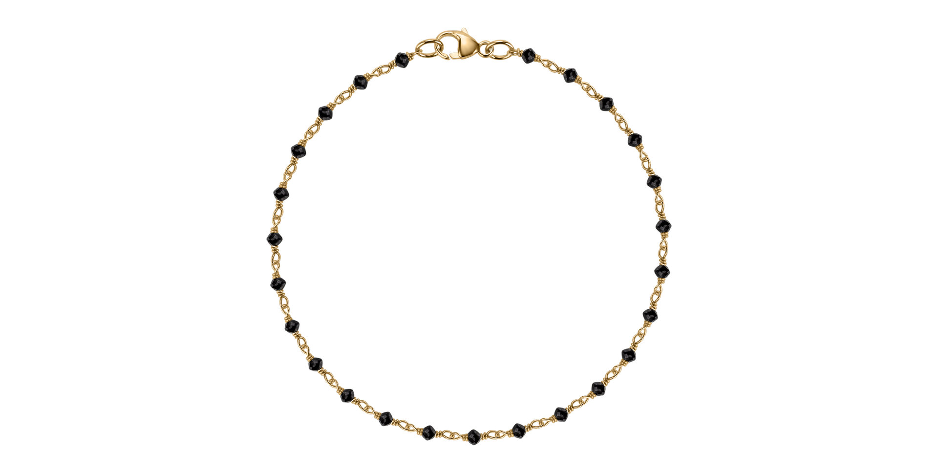 Náramok s čiernymi diamantmi Dark Melody