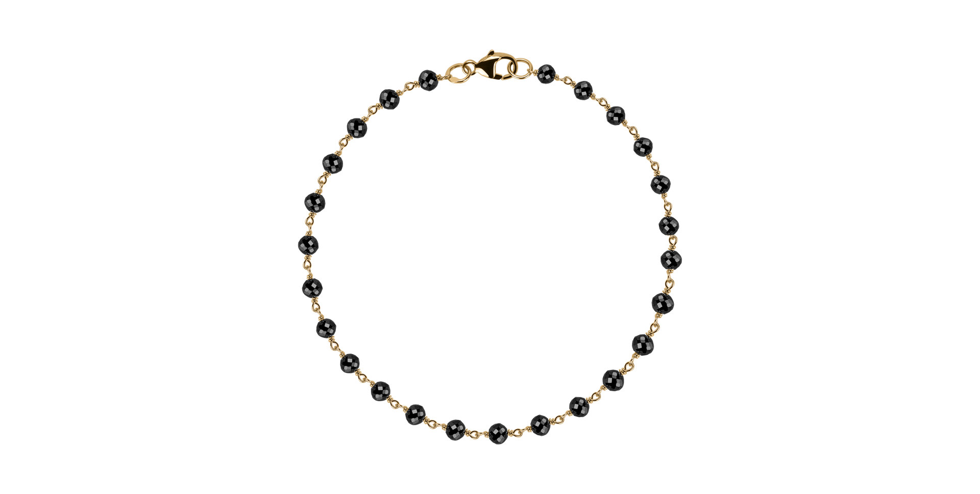 Náramok s čiernymi diamantmi Dark Melody