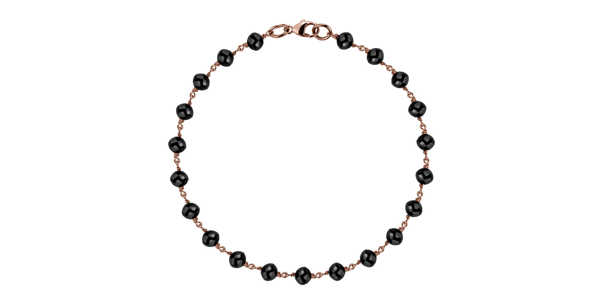 Náramok s čiernymi diamantmi Dark Melody