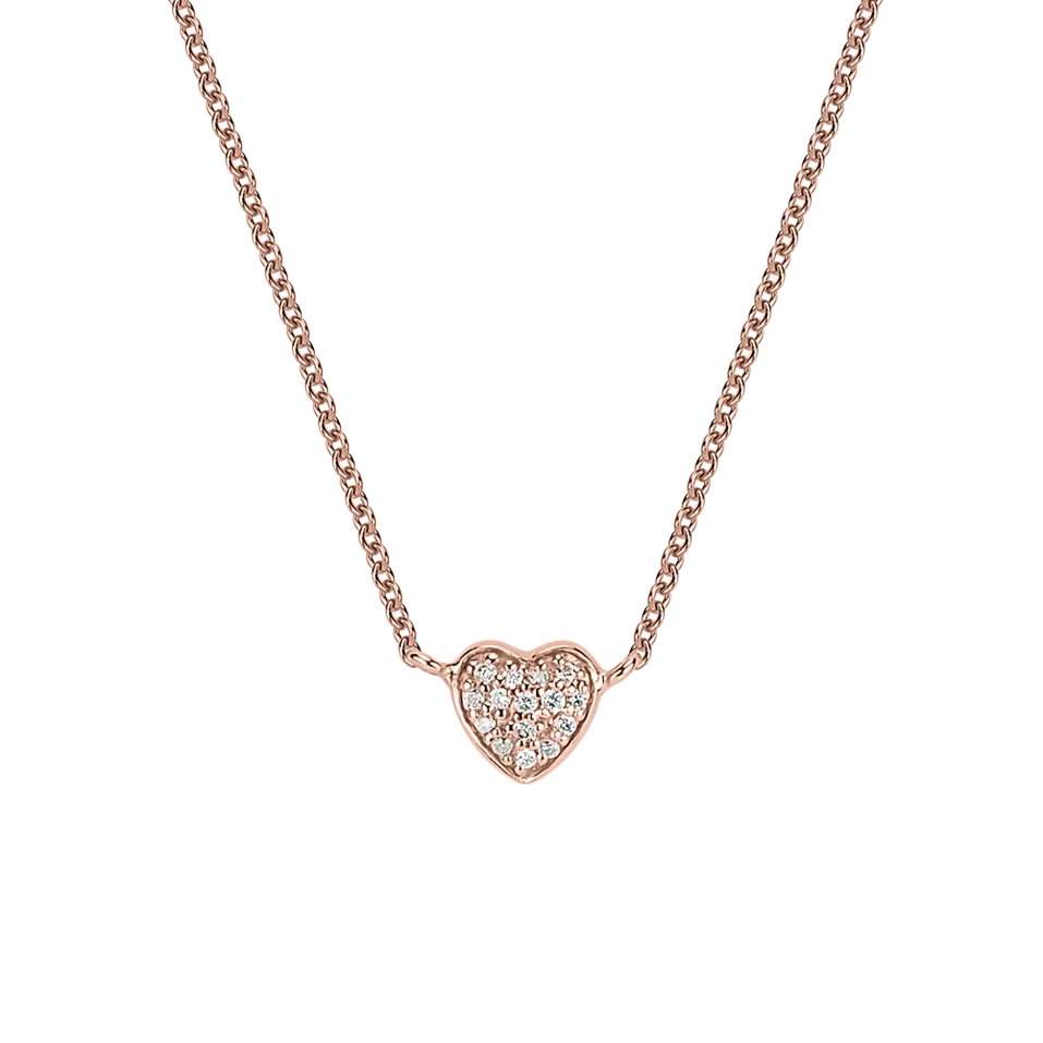 Náhrdelník s diamantmi Tender Heart