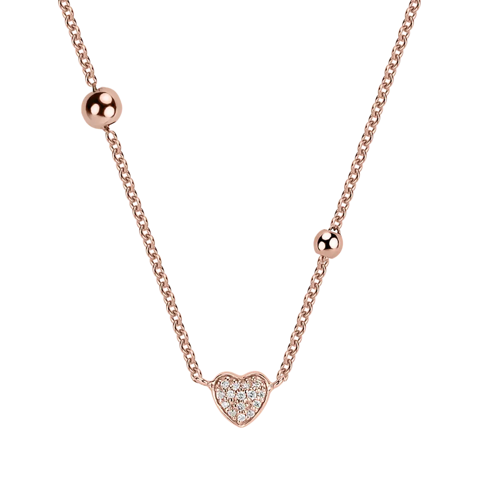 Náhrdelník s diamantmi Tender Heart