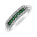 Prsteň s diamantmi a smaragdmi Bright Life2