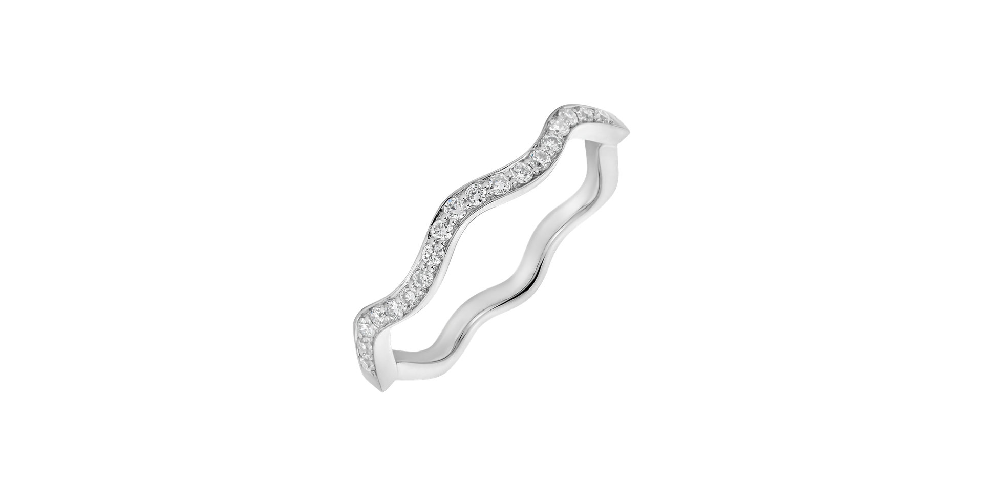 Prsteň s diamantmi Wavy Adventure