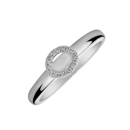 Prsteň s diamantmi Simply Circle