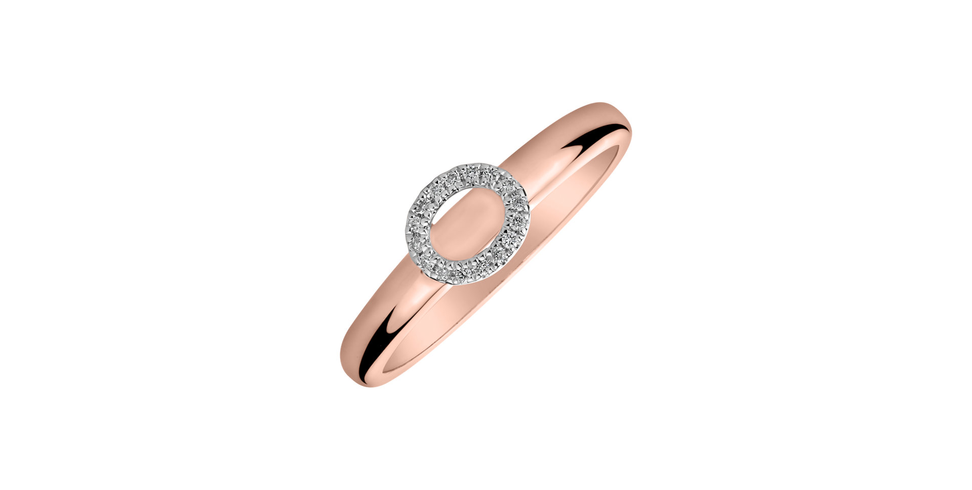 Prsteň s diamantmi Simply Circle