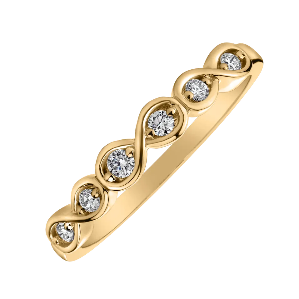 Prsteň s diamantmi Infinite Spark