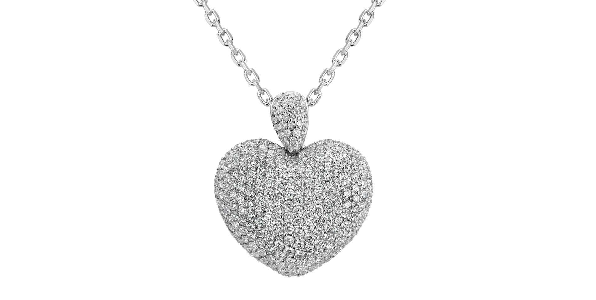 Prívesok s diamantmi Heart Brilliance