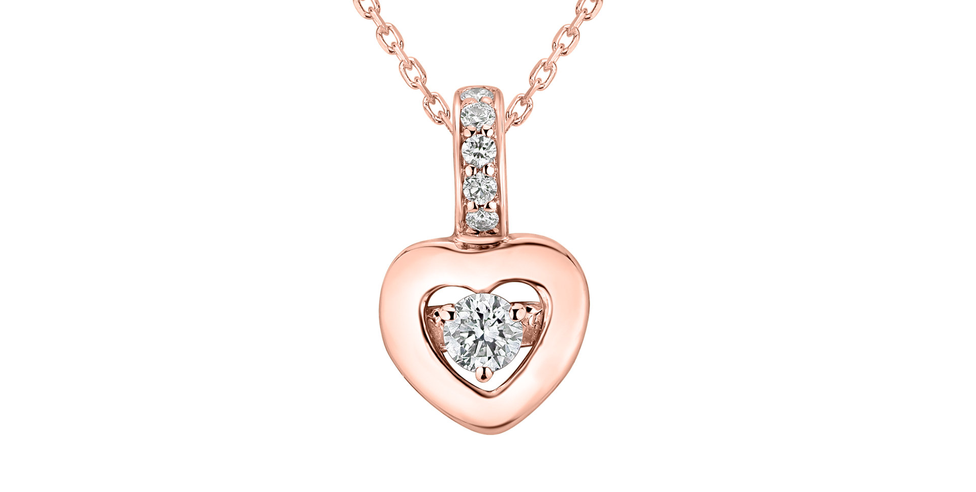 Prívesok s diamantmi Petite Heart