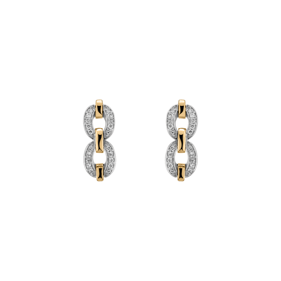 Náušnice s diamantmi Moonlight Pleasure