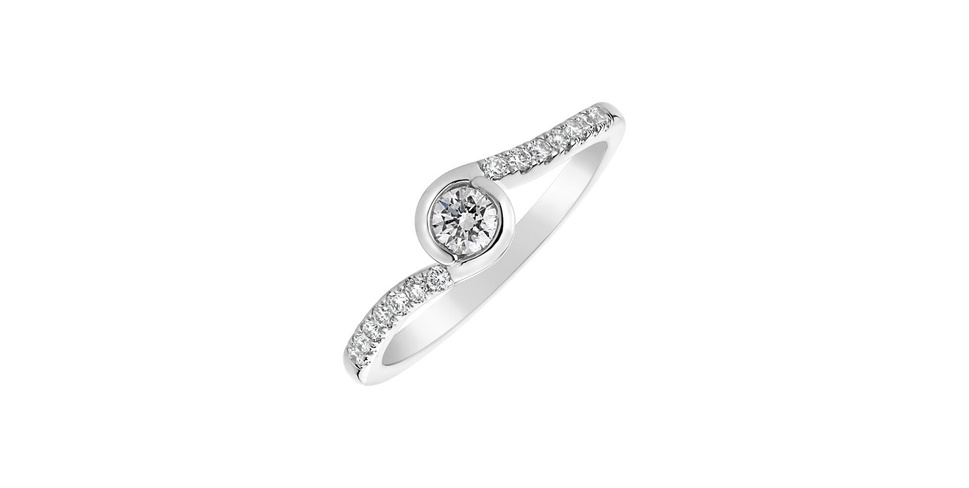 Prsteň s diamantmi Love Twist