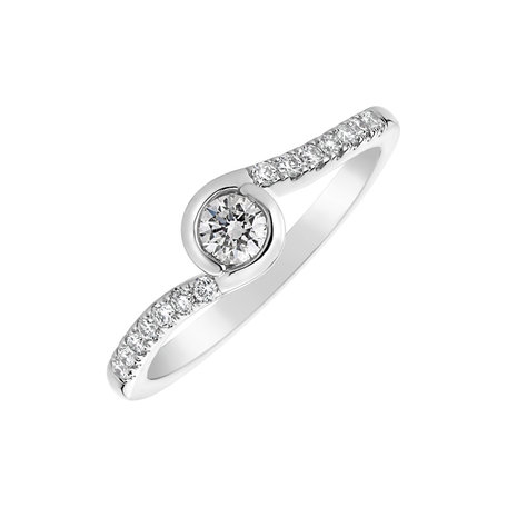 Prsteň s diamantmi Love Twist