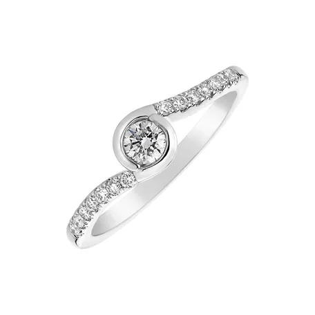 Prsteň s diamantmi Love Twist