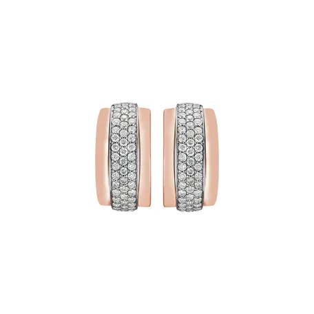 Náušnice s diamantmi Snowfire