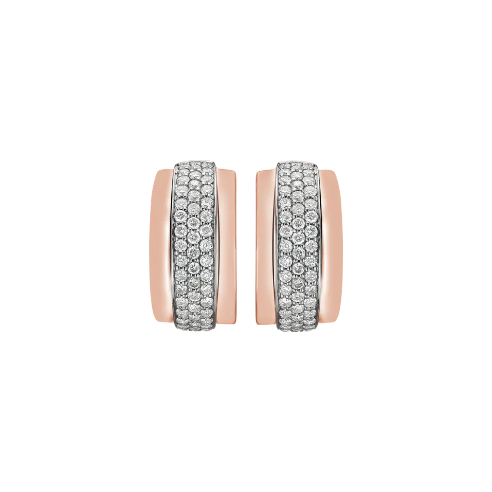 Náušnice s diamantmi Snowfire